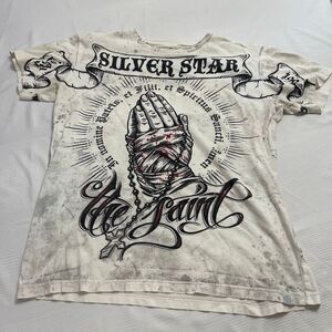 Silver Star Casting Company VTG AOP T-Shirt Size Medium